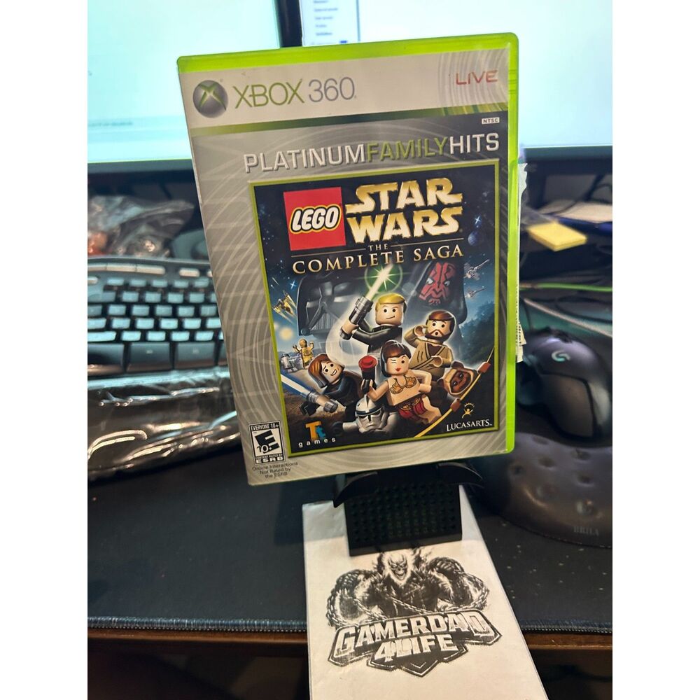 LEGO Star Wars: The Complete Saga (Microsoft Xbox 360) with Manual CIB Complete